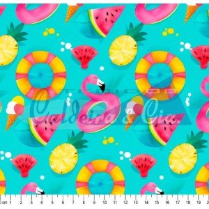 Flame Aqua cor - 01 (Est Digital)